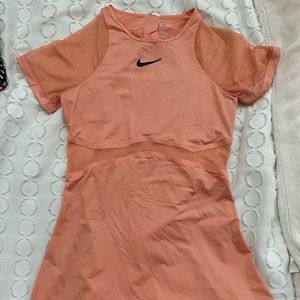 Nike Pink/Orange Tennis Dress with mesh details